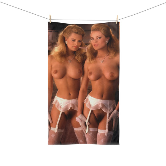 Hand Towel Playboy Playmates Sept 1989 van Breeschooten Sisters