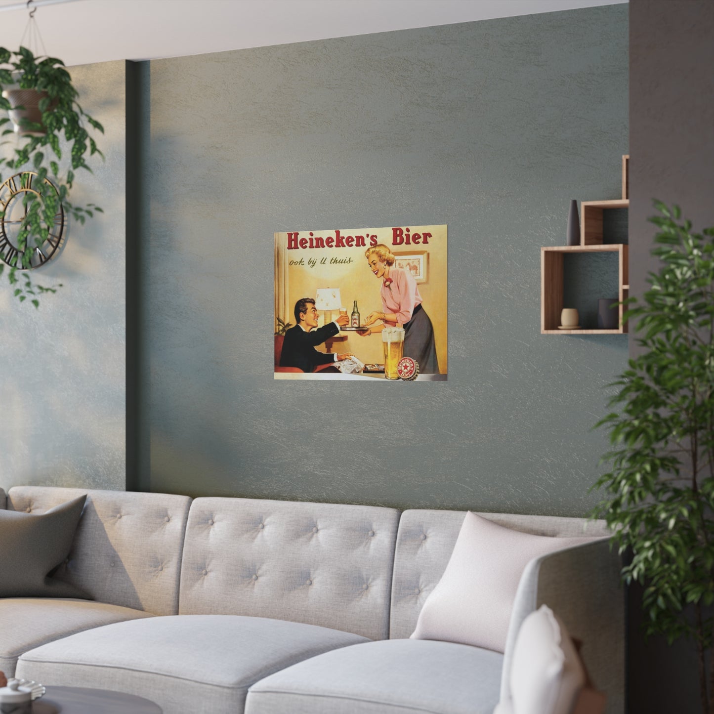Satin Posters (210gsm) Retro Beer Advertisement Heineken