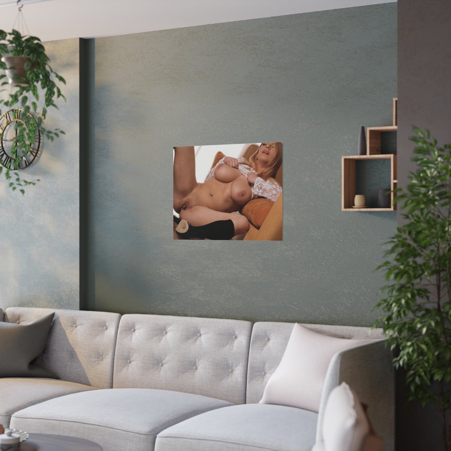 Satin Posters (210gsm) Natural Blonde Nude