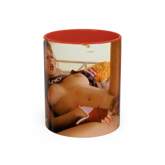 Accent Coffee Mug (11, 15oz) Traci Lords Nude Naked Retro Fuck Sex