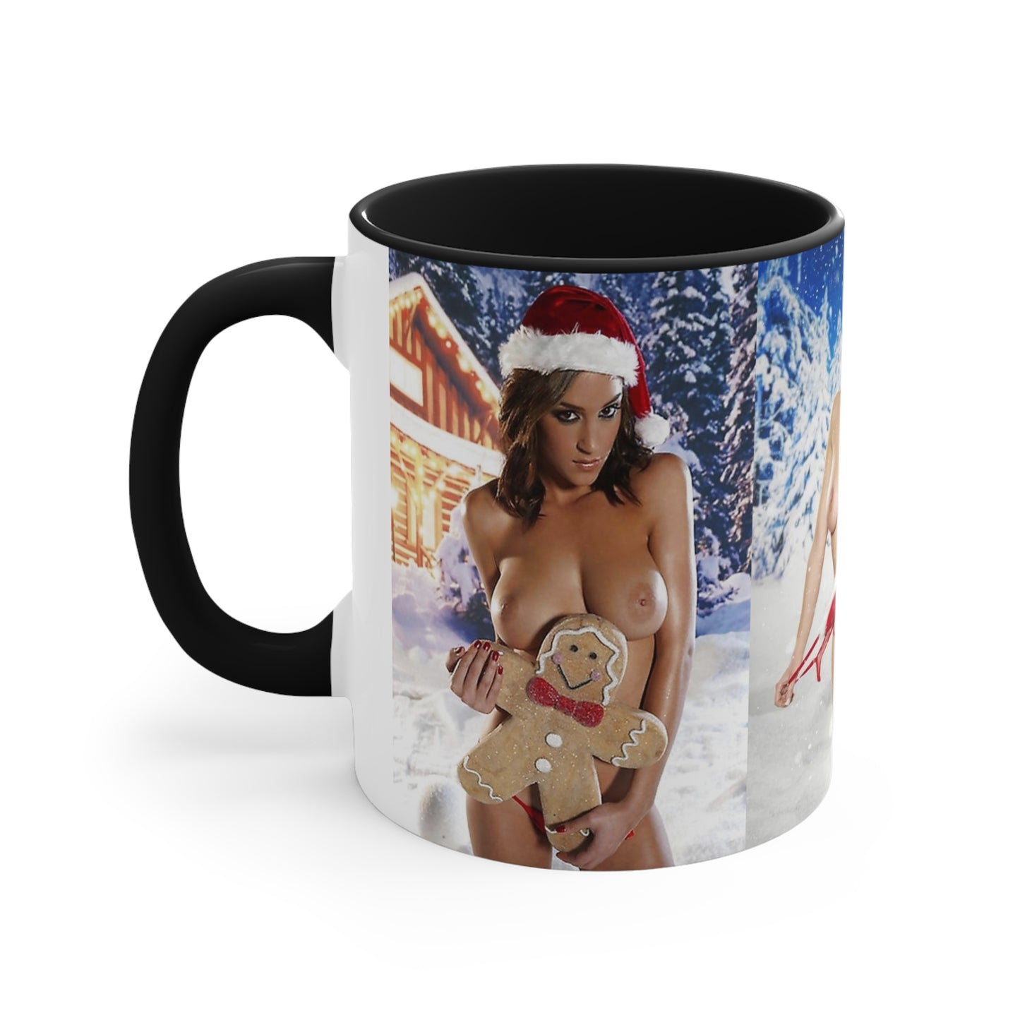 Accent Coffee Mug, 11oz Nude Christmas Pornstars