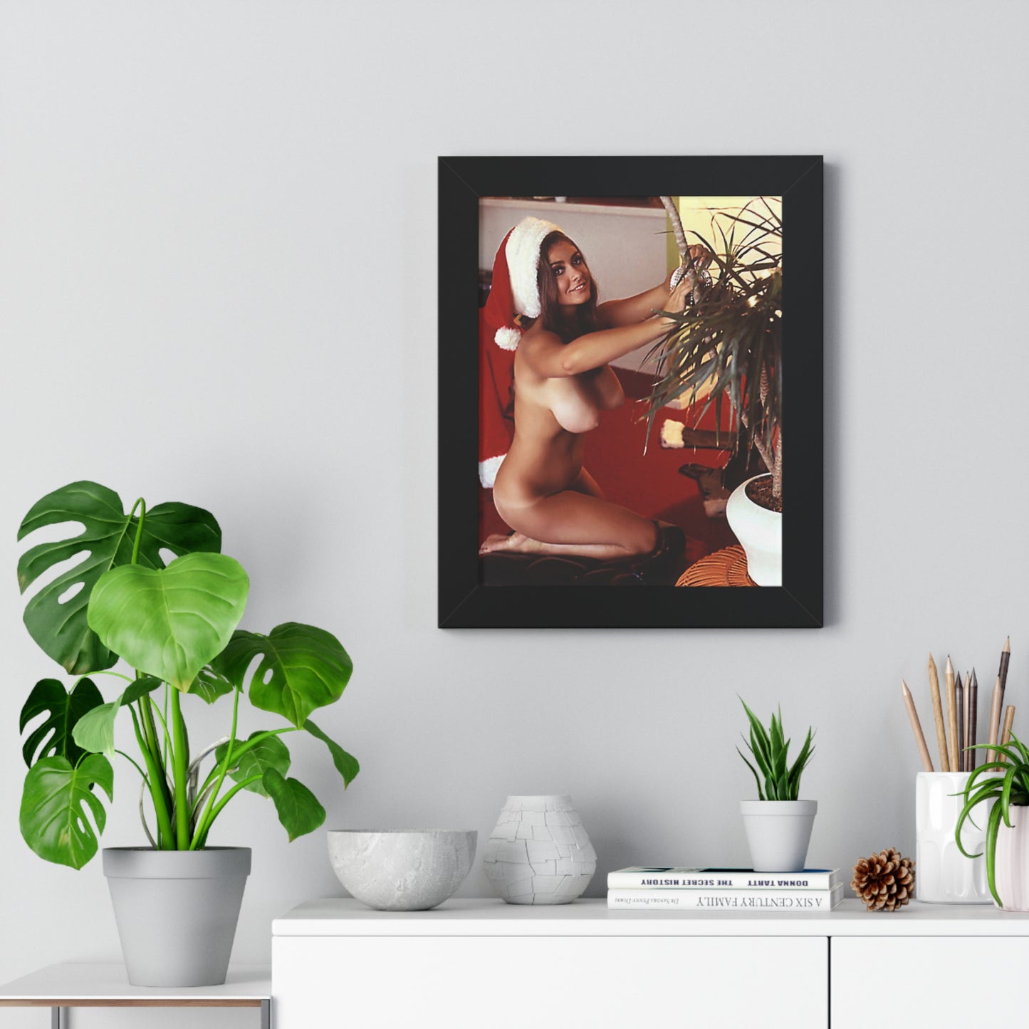 Framed Vertical Poster Playboy Playmate Cynthia Myers Nude