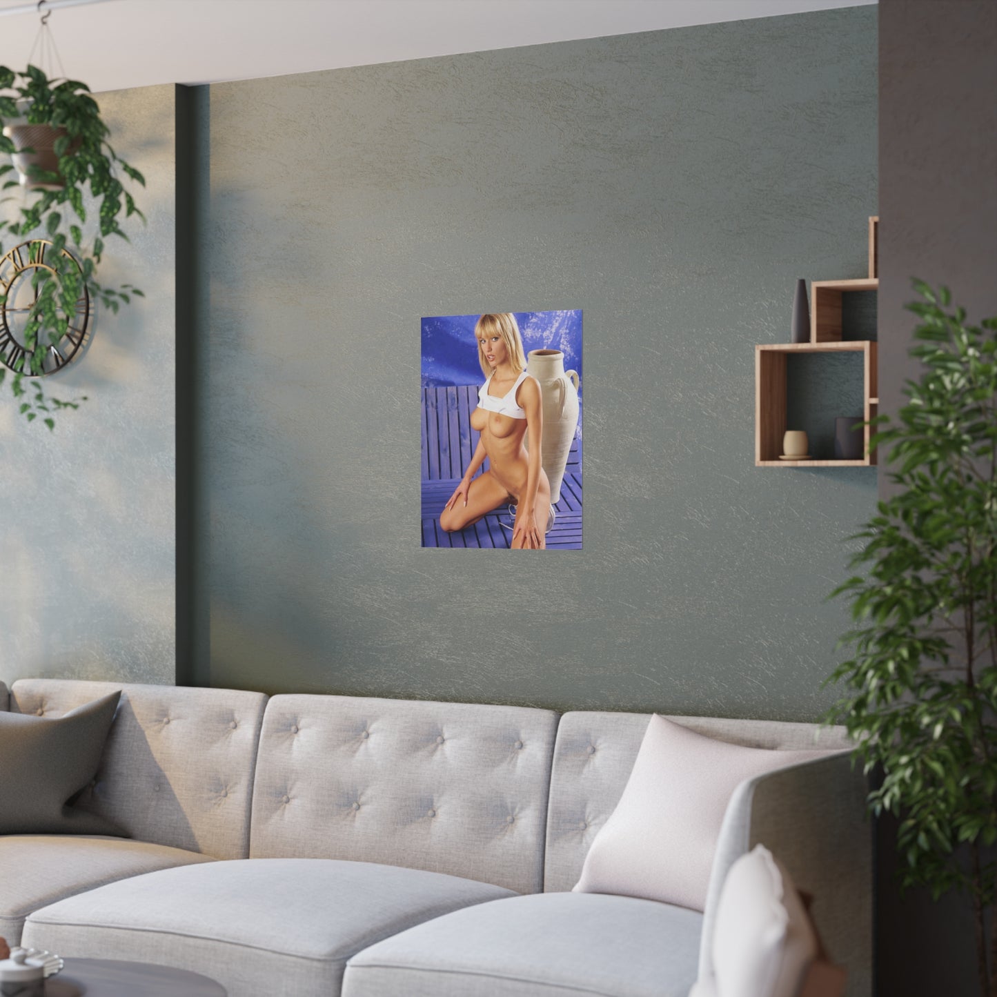 Satin Posters (210gsm) Retro Pornstar Anita Blond