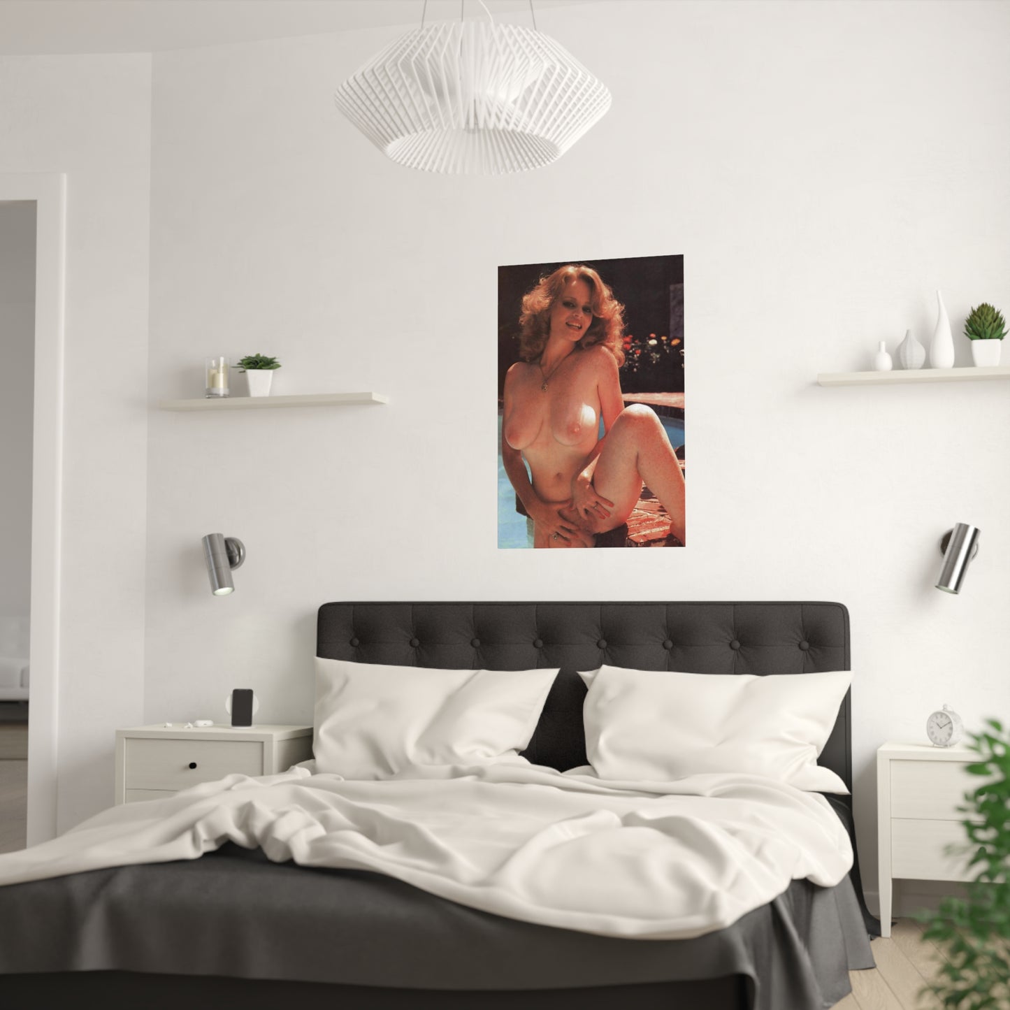 Satin Posters (210gsm) Retro Pornstar Lisa De Leeuw Nude