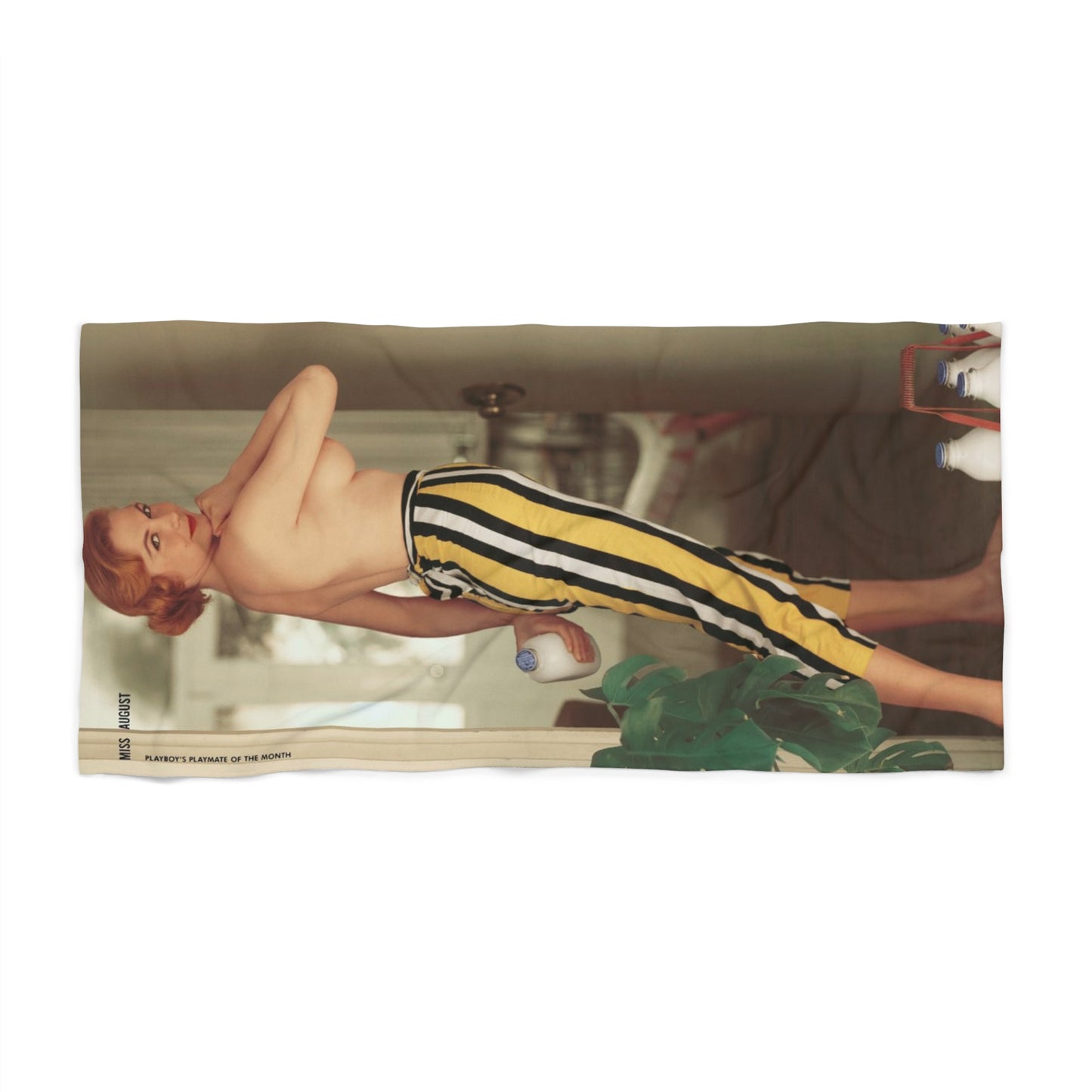 Beach Towel Hand Towel Playboy Playmate August 1956 Jonnie Nicely