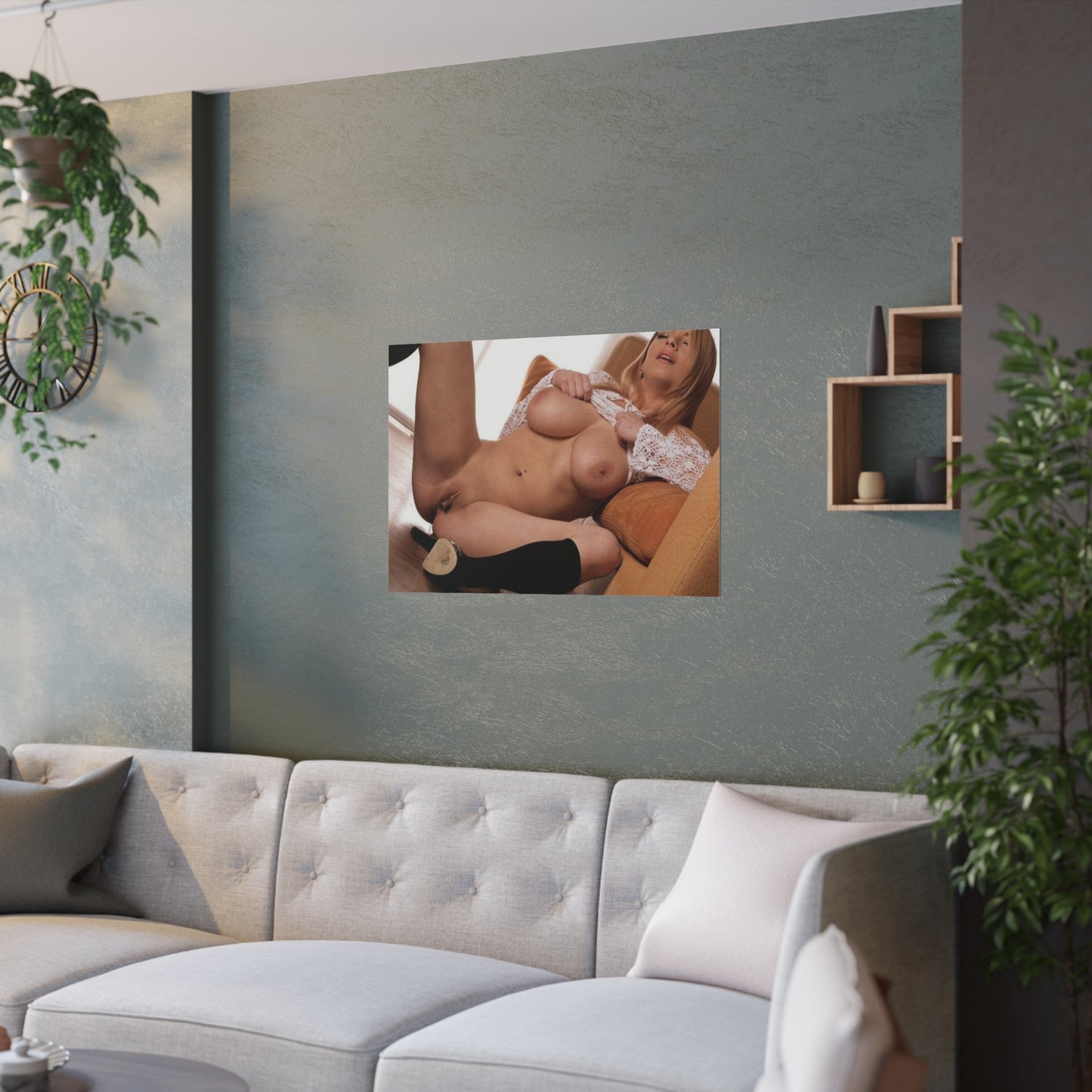 Satin Posters (210gsm) Natural Blonde Nude