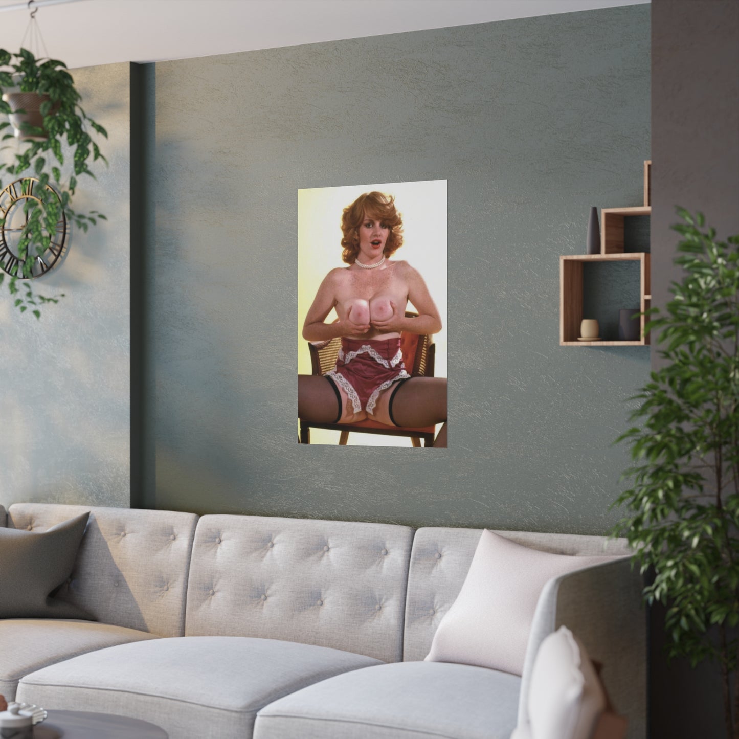 Satin Posters (210gsm) Retro Pornstar Lisa De Leeuw Nude