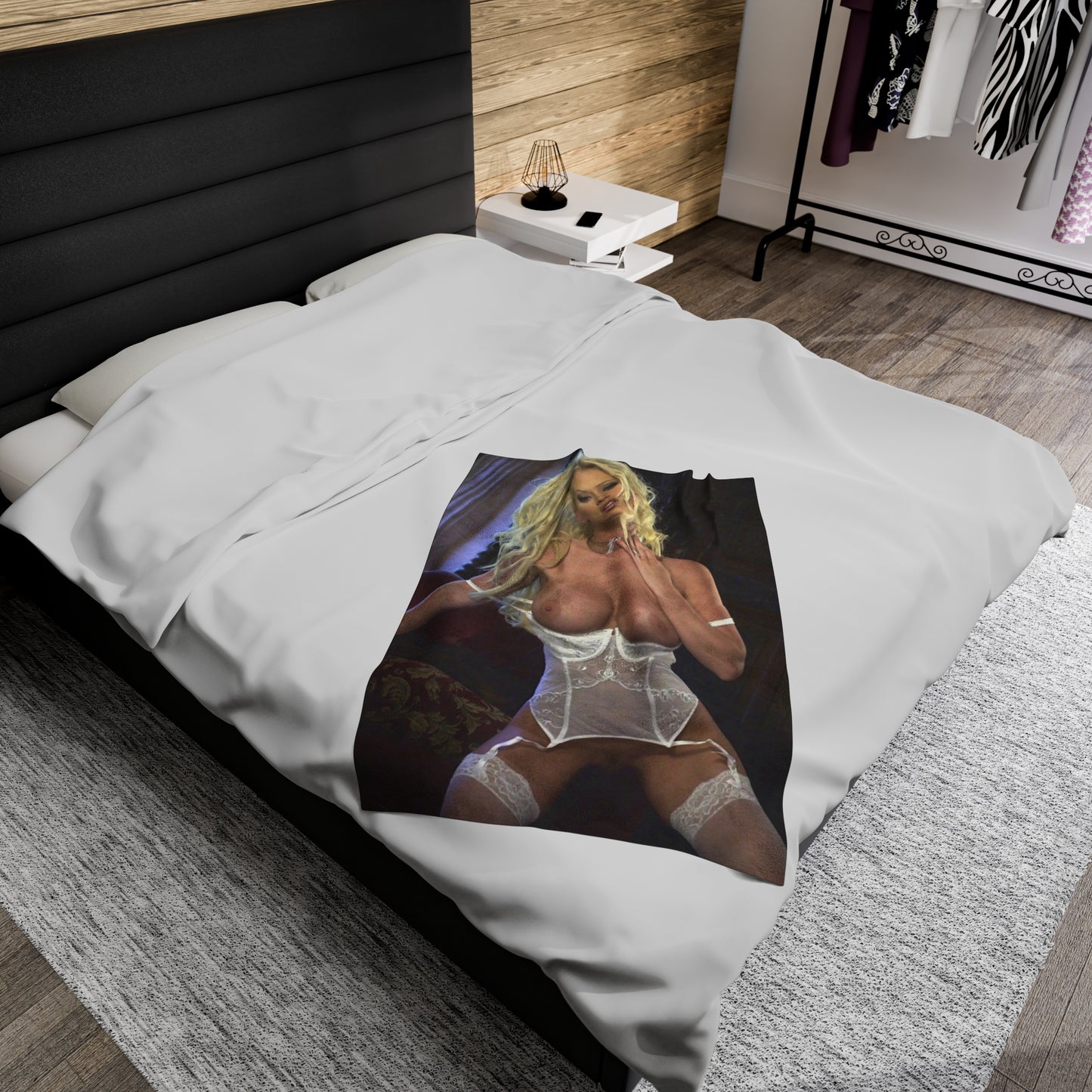 Velveteen Plush Blanket Pornstar Jenna Jameson Nude