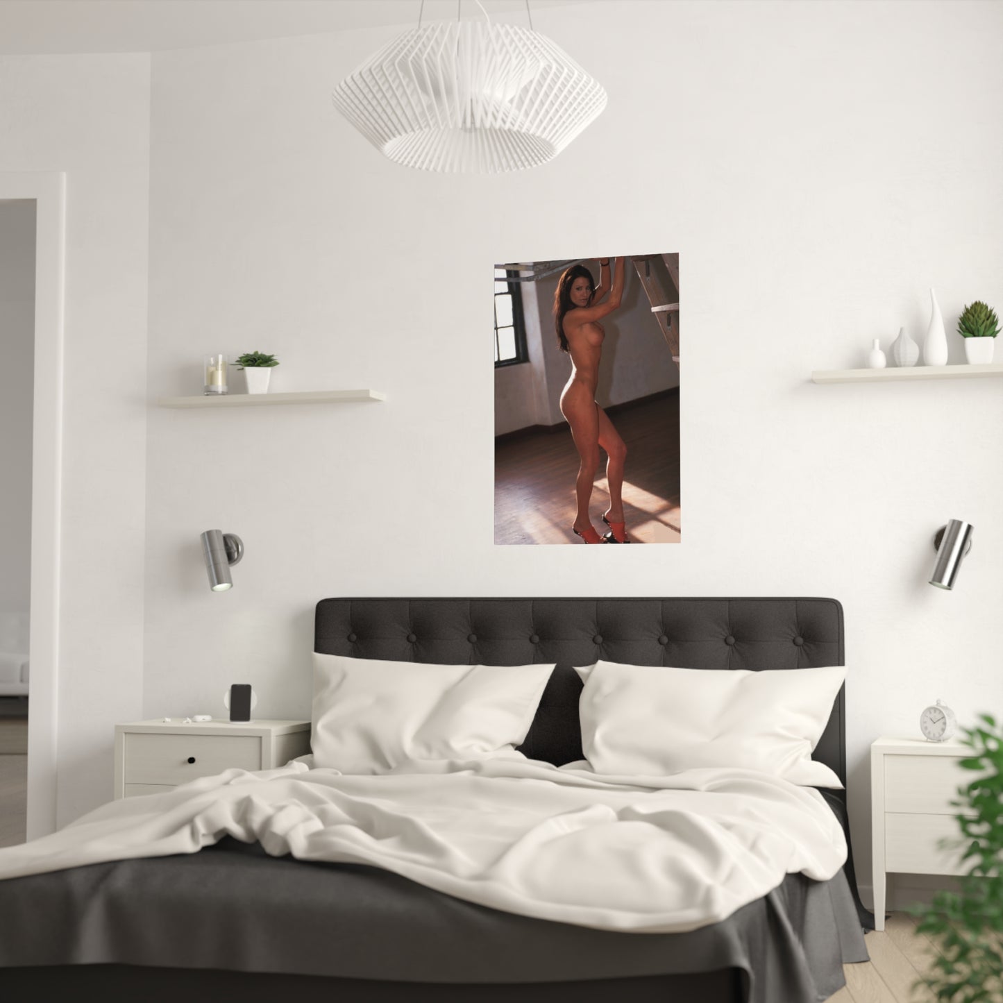 Satin Posters (210gsm) Retro Pornstar Sydnee Steele Nude