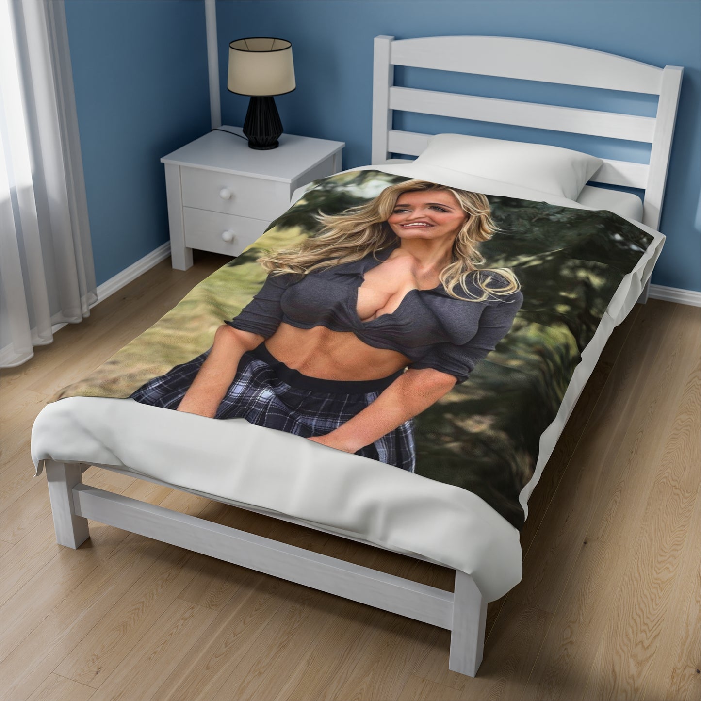 Velveteen Plush Blanket Paige Spiranac