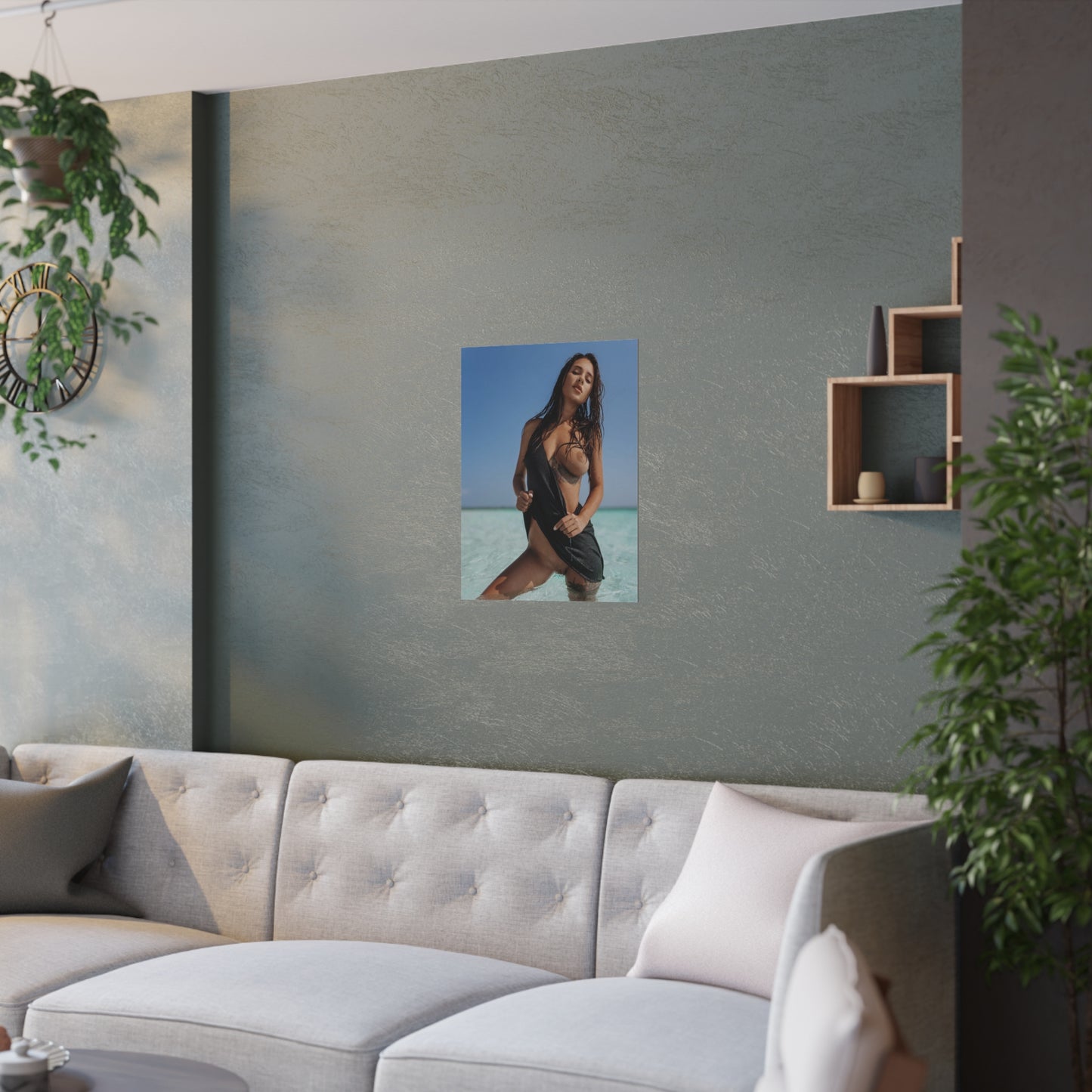 Satin Posters (210gsm) Natural Tits Liya Silver