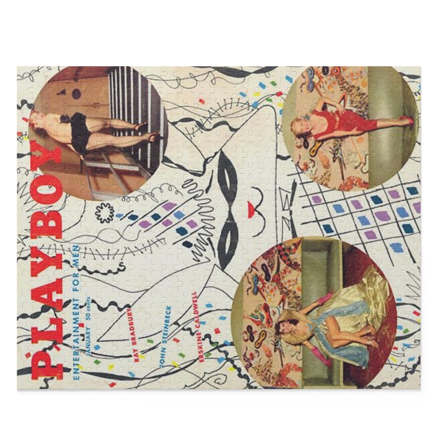 Puzzle (120, 252, 500-Piece) Playboy Cover January 1955