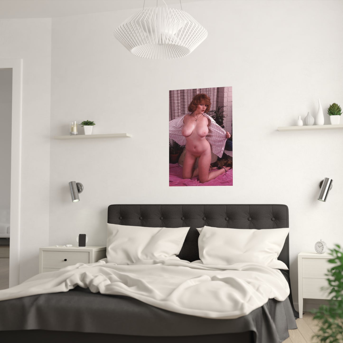 Satin Posters (210gsm) Retro Pornstar Lisa De Leeuw Nude