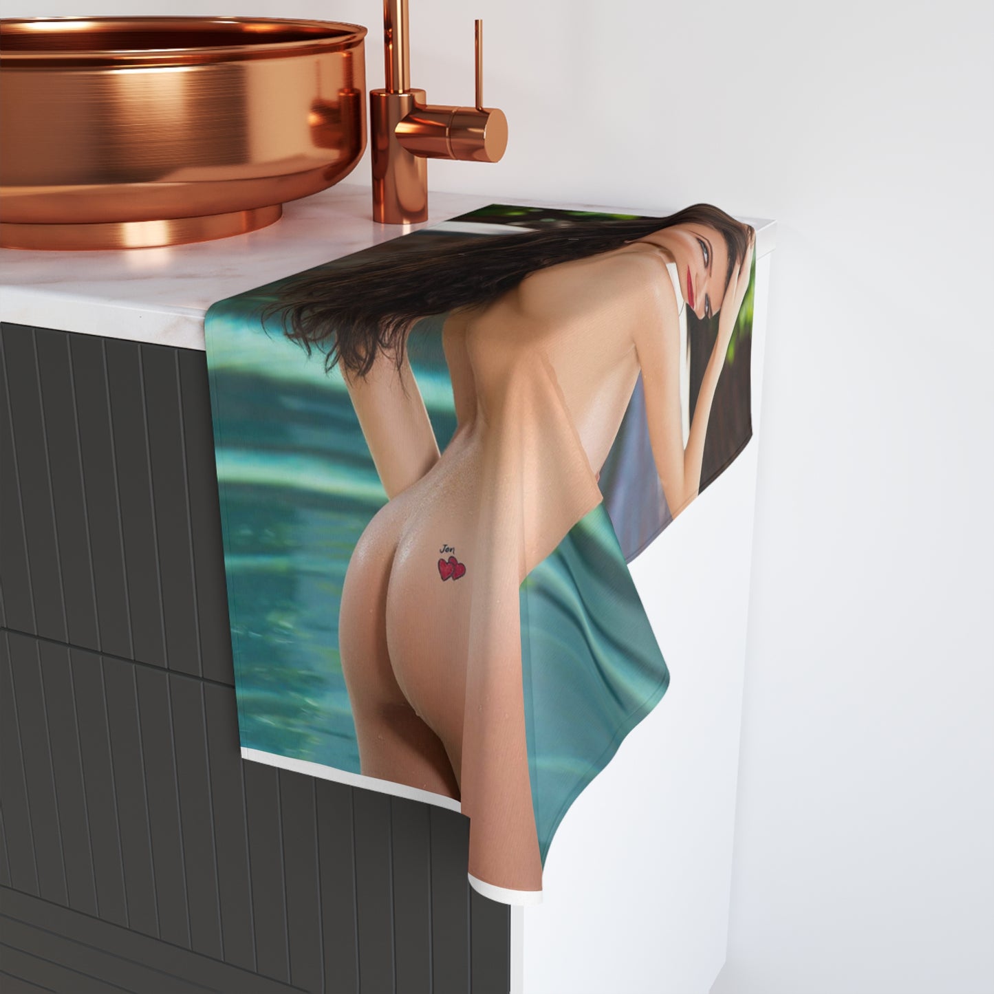 Hand Towel Lana Rhoades Nude