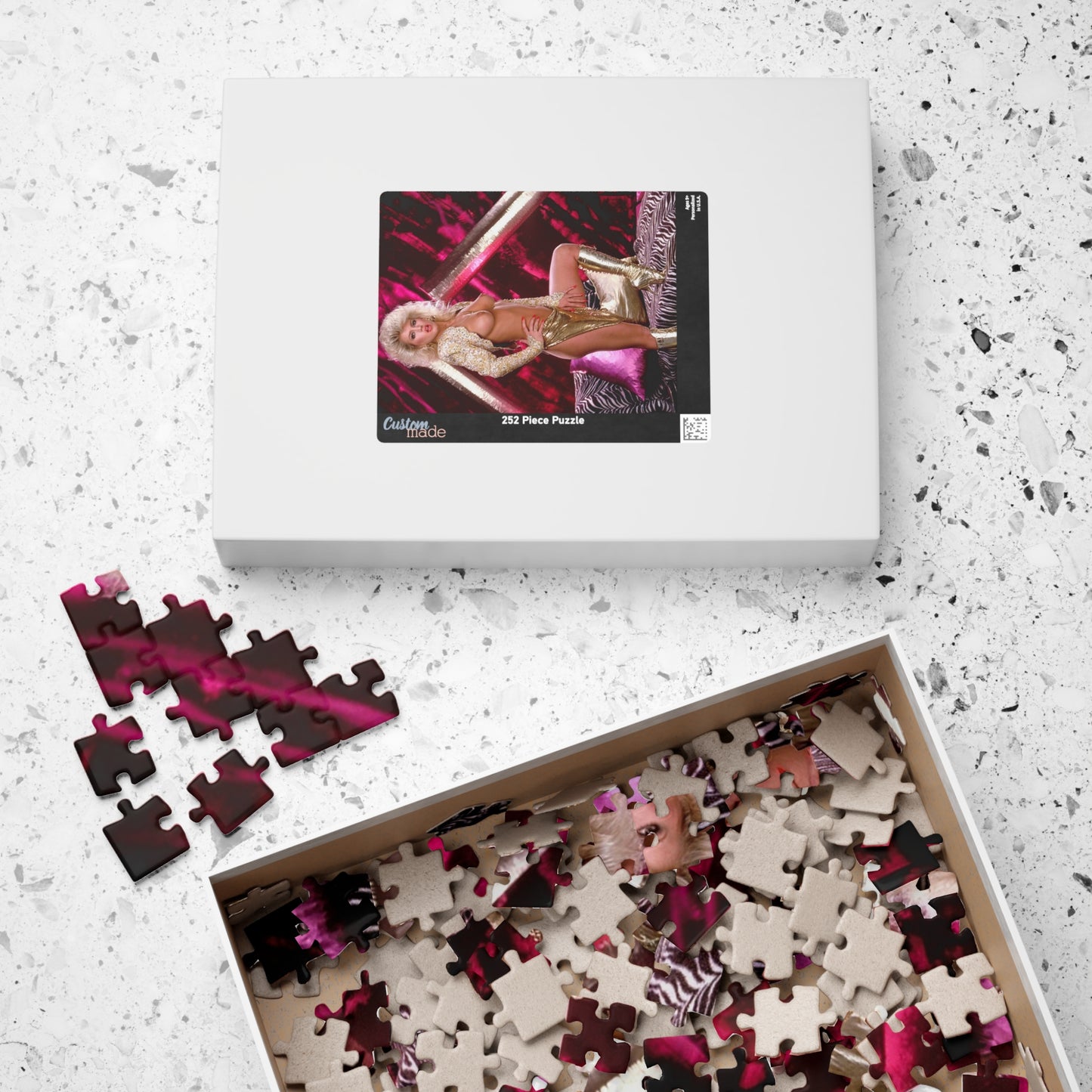 Puzzle (110, 252, 500, 1014-piece) Retro 1980s Porn Star Amber Lynn
