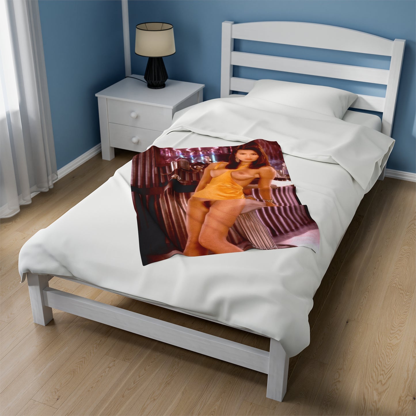 Velveteen Plush Blanket Playboy Playmate September 1993 Morena Corwin