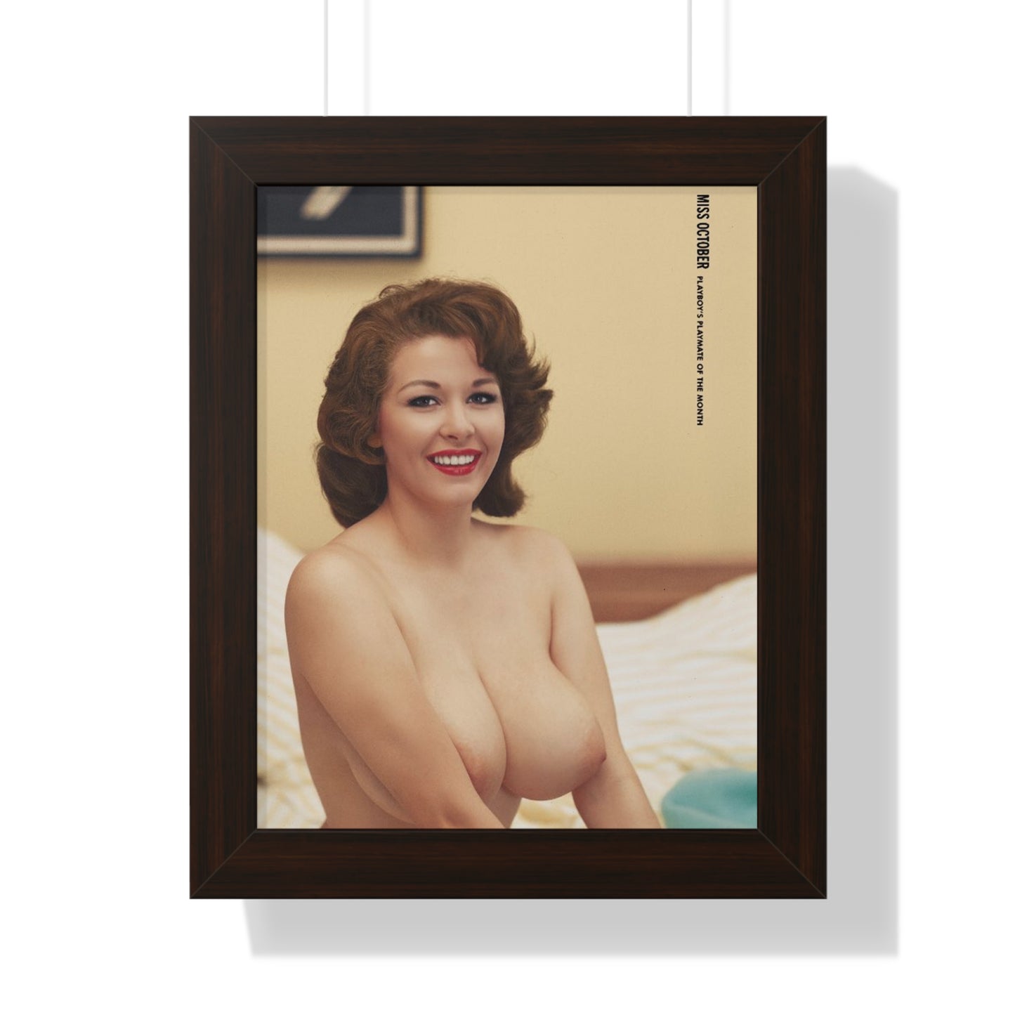 Framed Vertical Poster Playboy Playmate October 1959 Elaine Reynolds