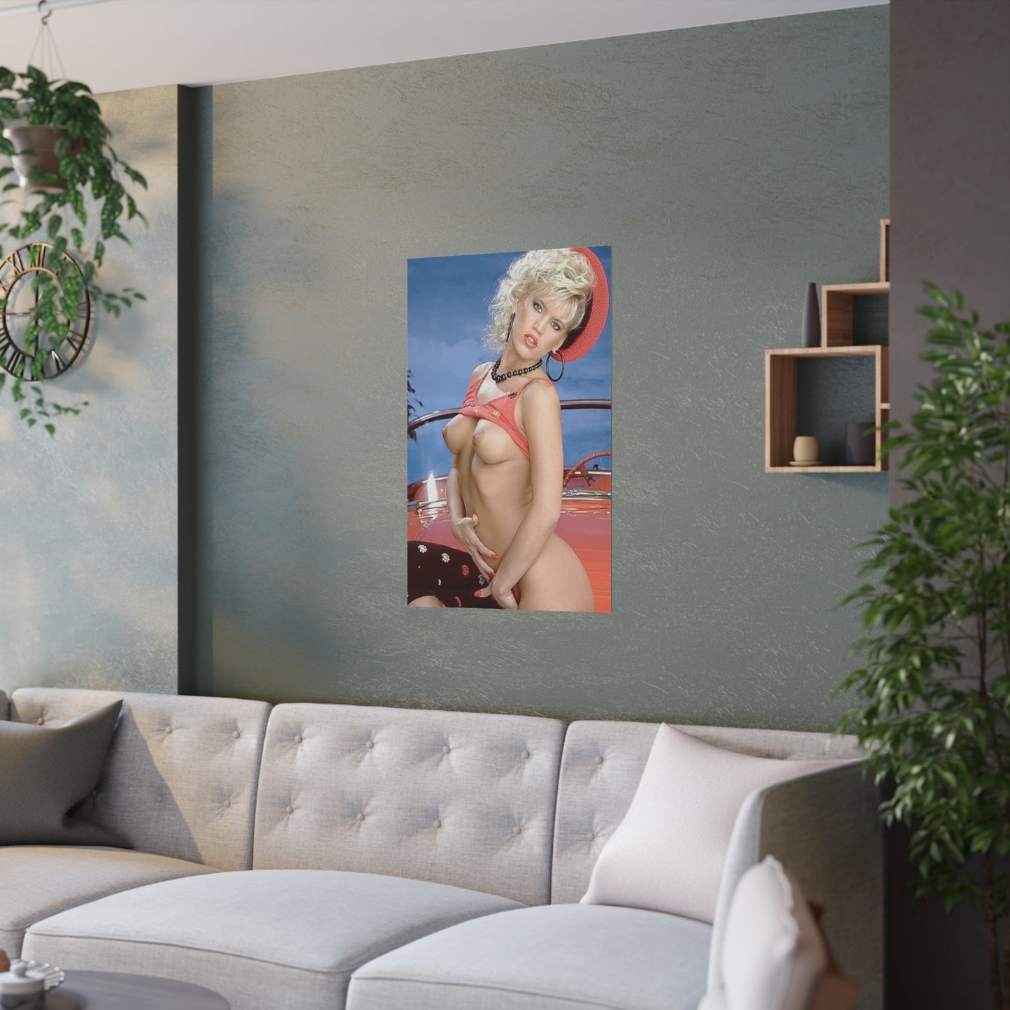 Satin Posters (210gsm) Retro 1980s Porn Star Amber Lynn