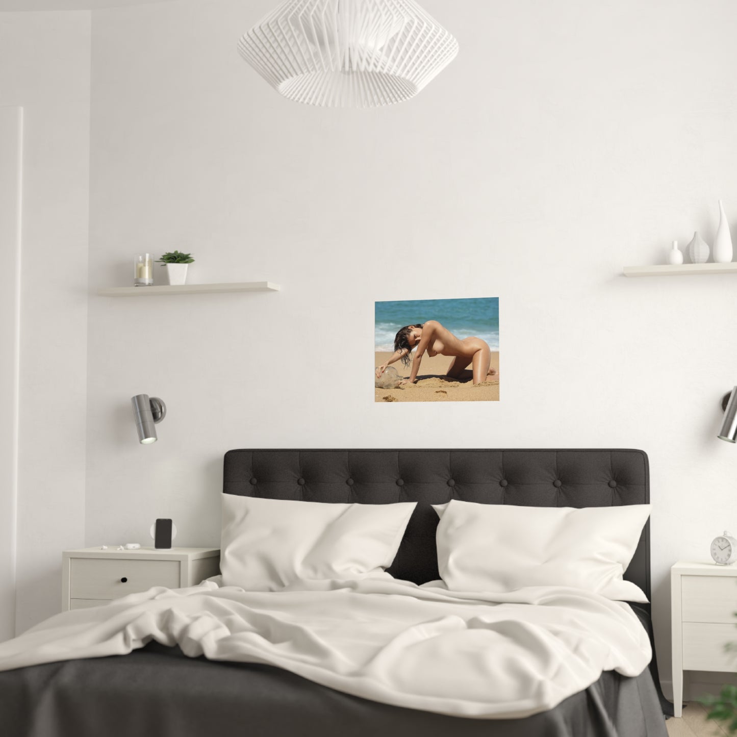 Satin Posters (210gsm) Naked on the Beach