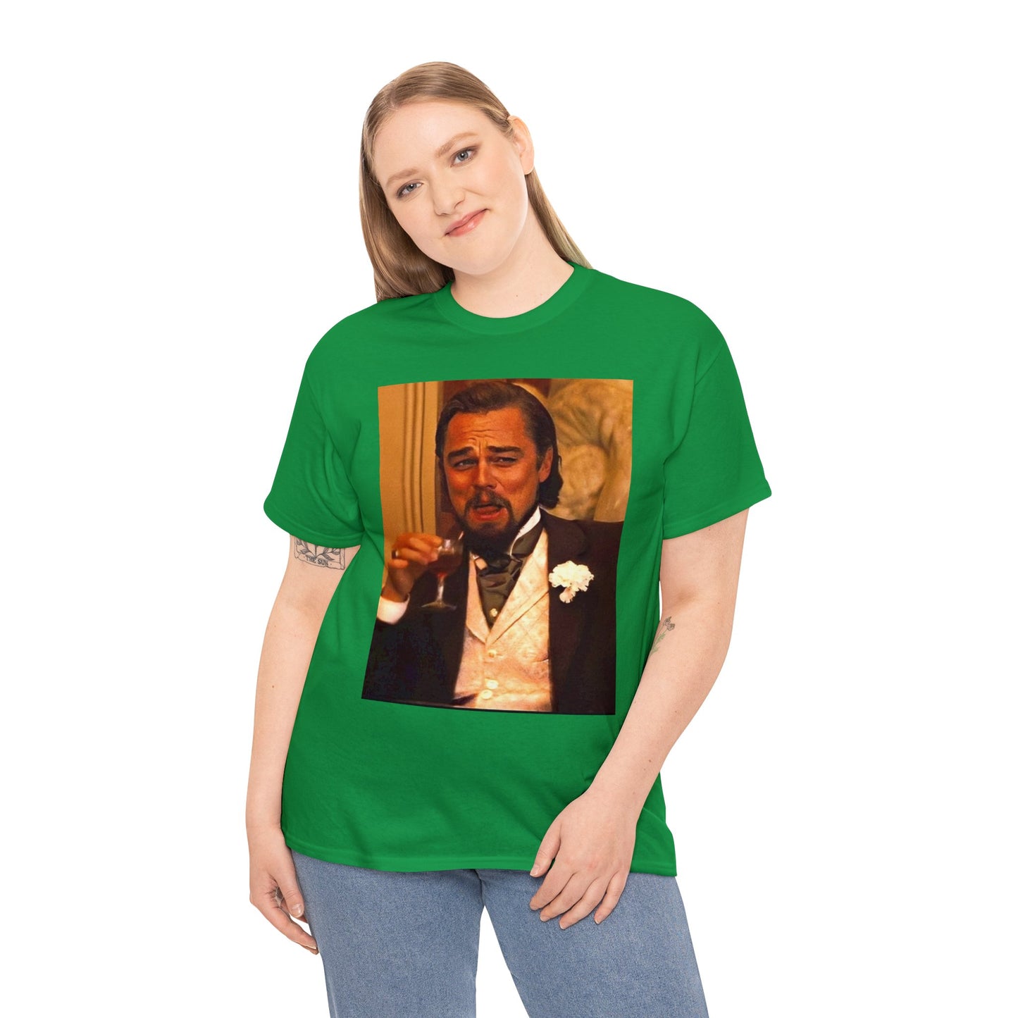Unisex Heavy Cotton Tee Leonard DiCaprio Django Meme