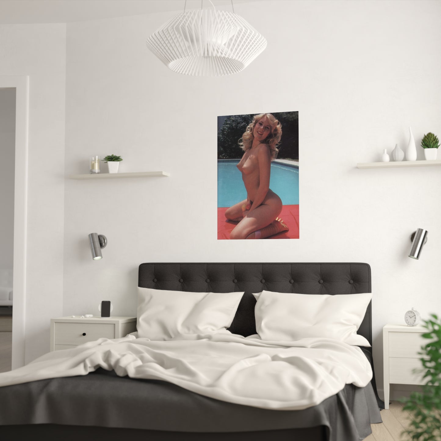 Satin Posters (210gsm) Retro Pornstar Shauna Grant Nude