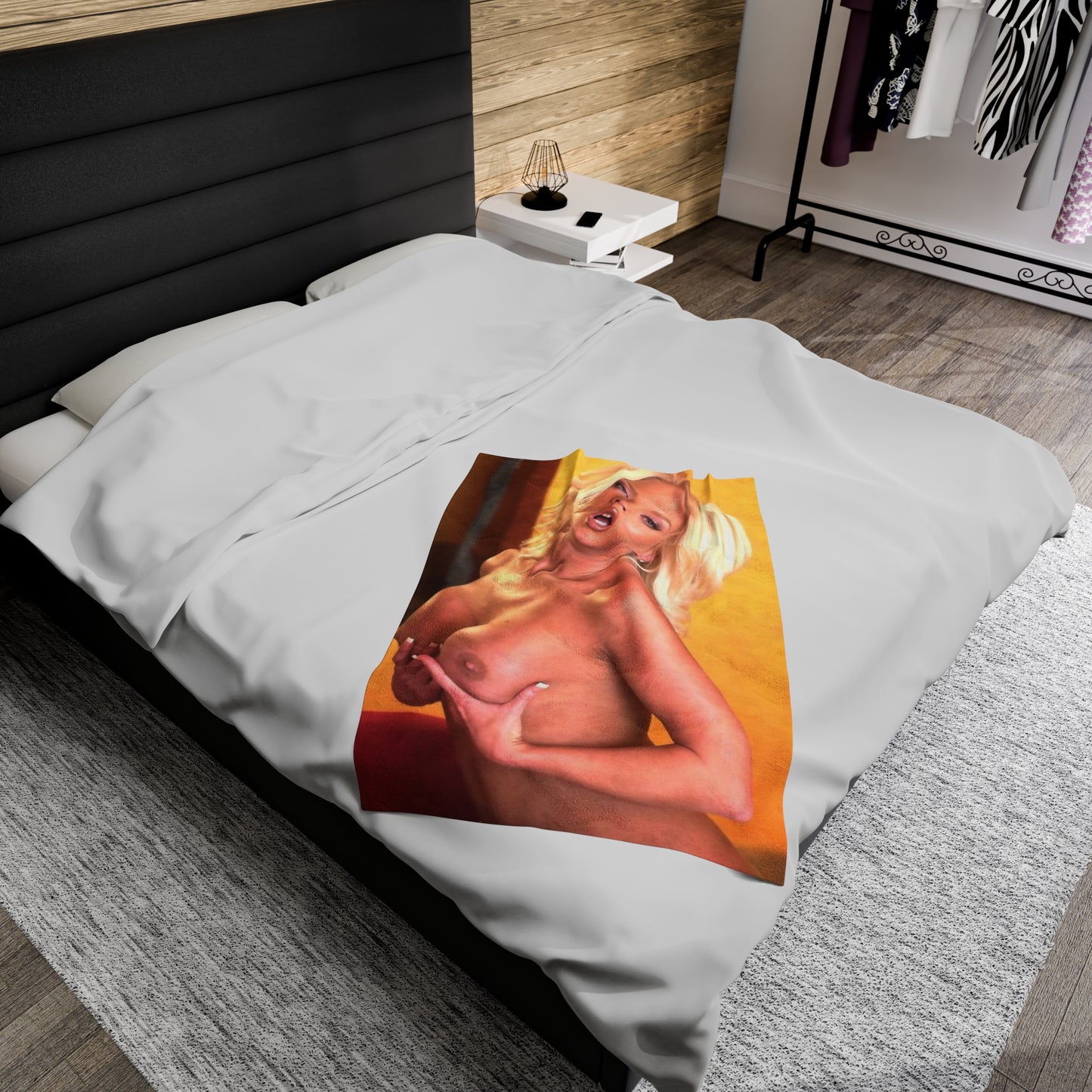 Velveteen Plush Blanket Pornstar Chloe Jones Nude