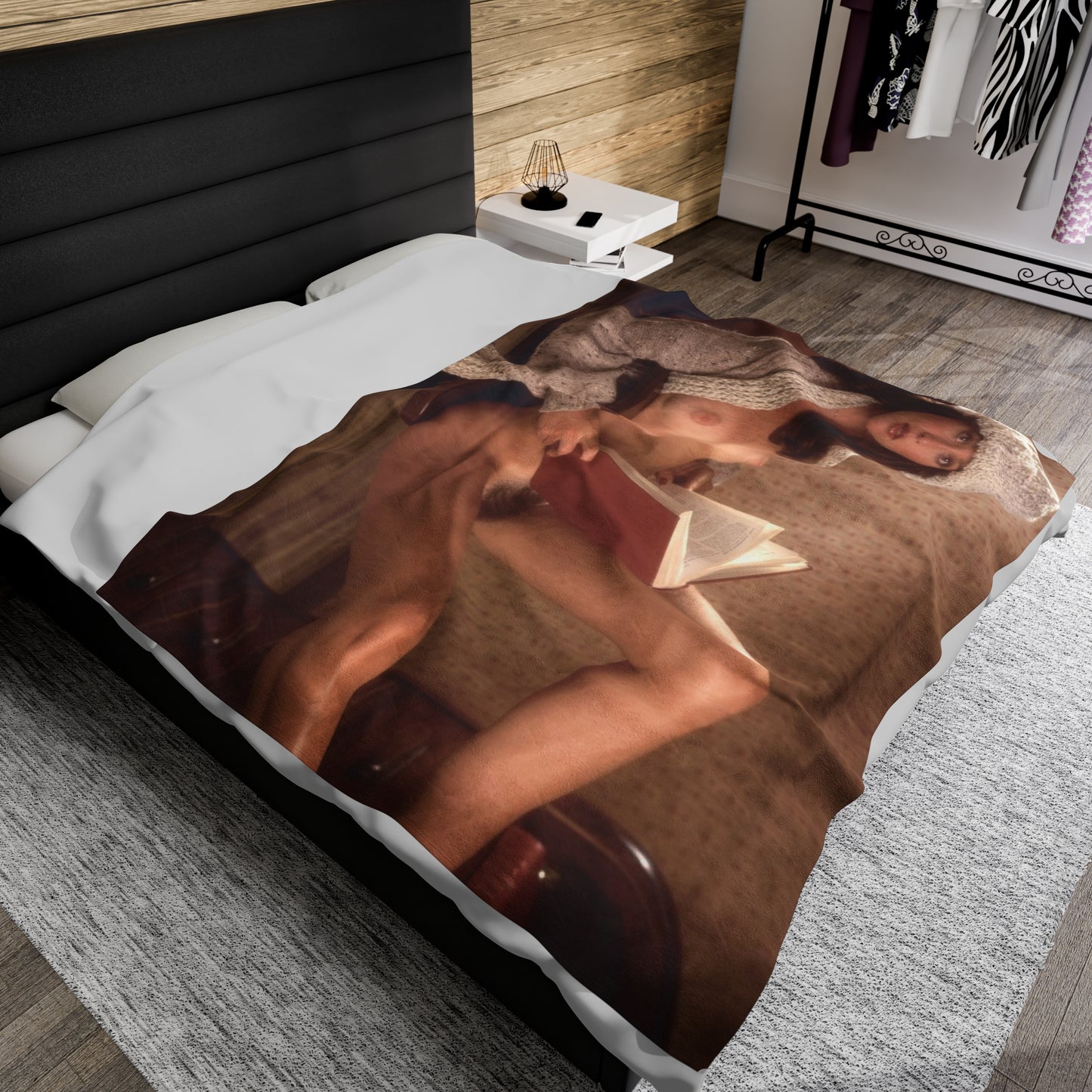 Velveteen Plush Blanket Playboy Playmate September 1979 Vicki McCarty