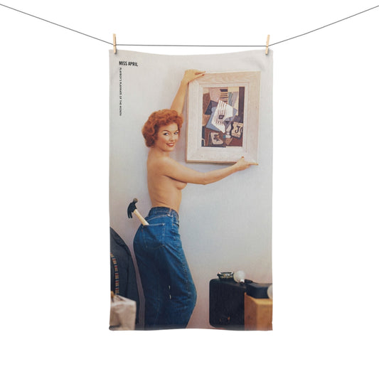 Hand Towel Playboy Playmate April 1956 Rusty Fisher