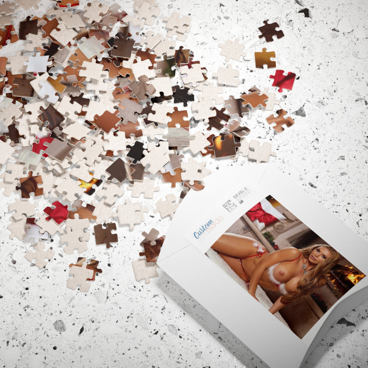 Puzzle (110, 252, 500, 1014-piece) Pornstar Nicole Aniston Nude Christmas
