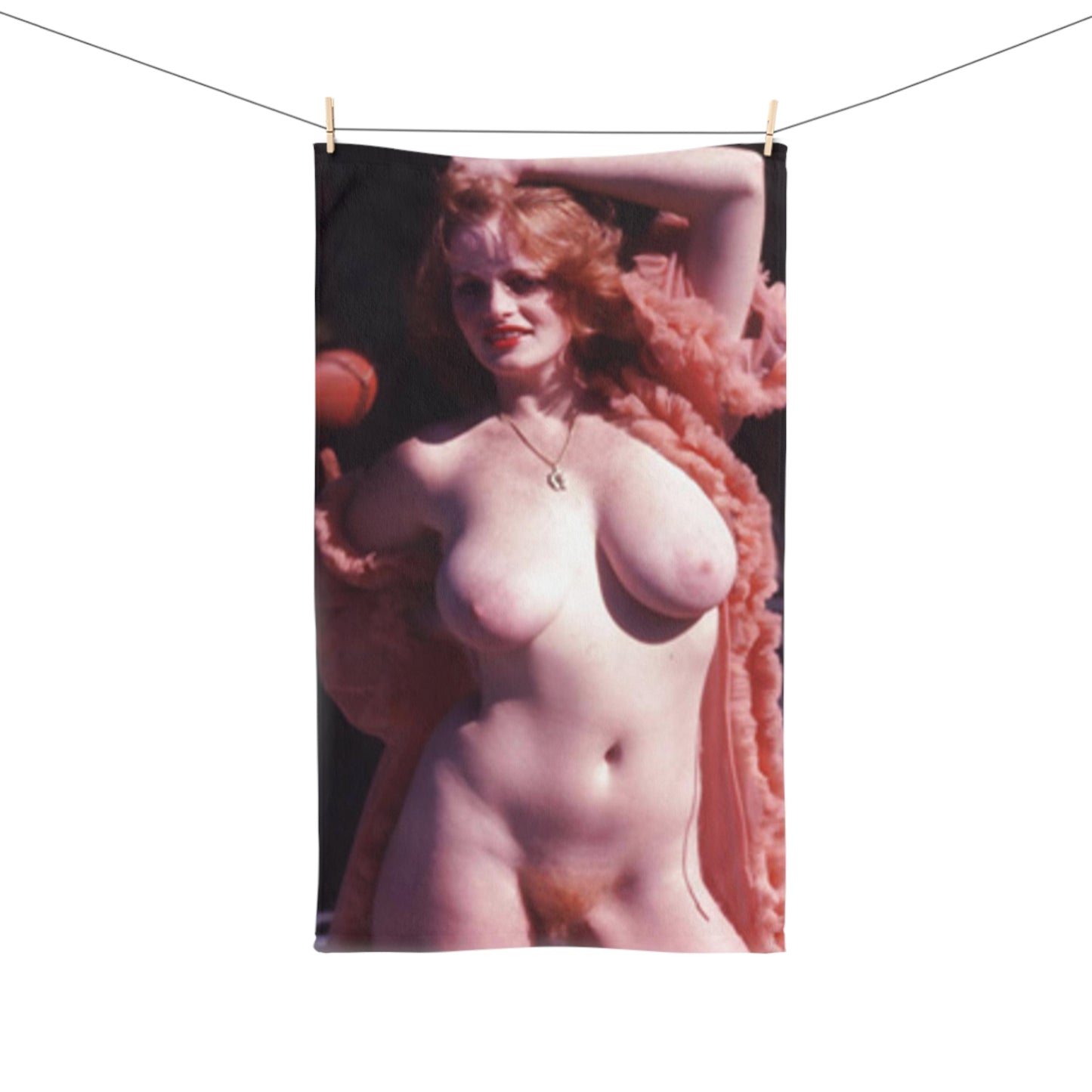 Hand Towel Retro Porn Star Lisa De Leeuw Nude