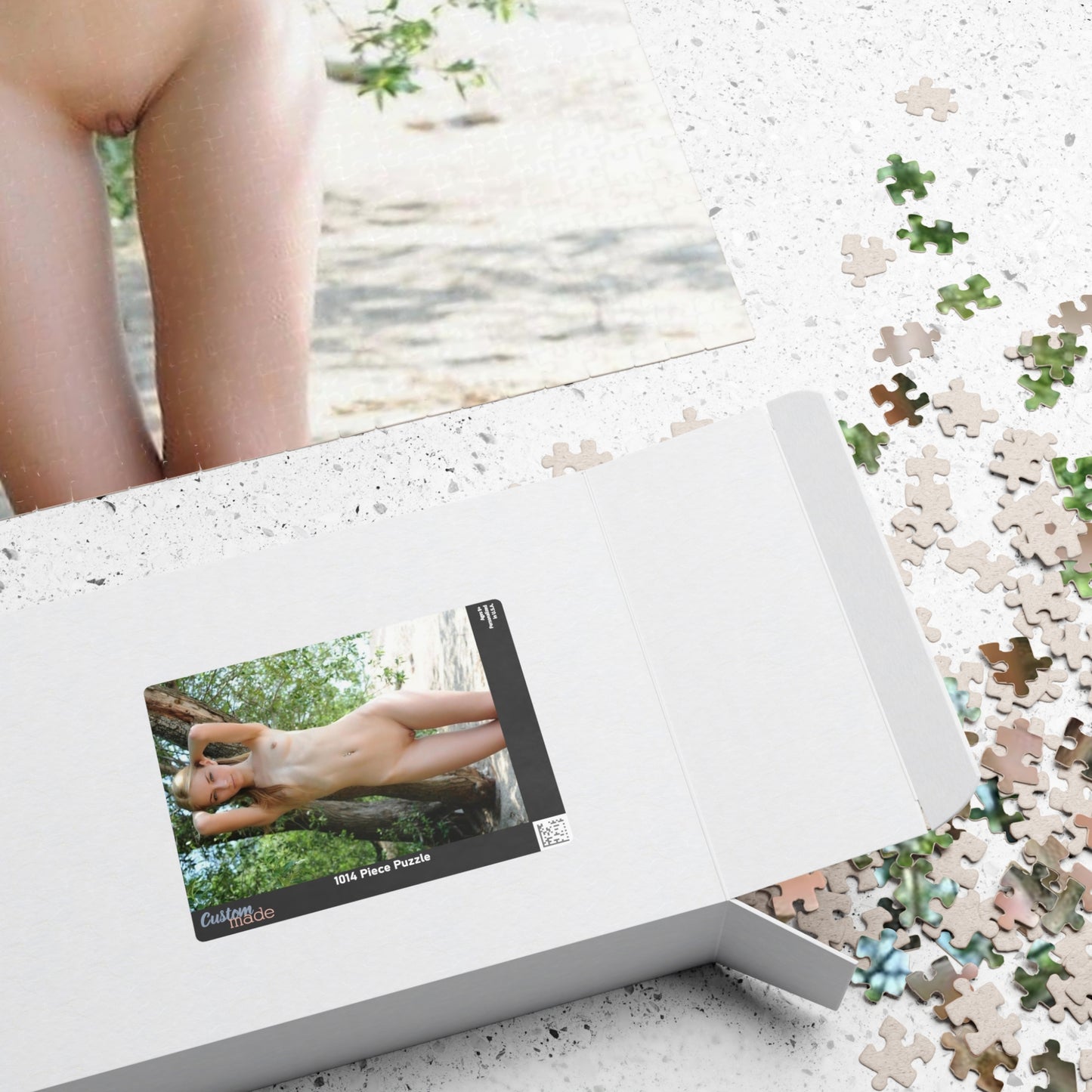 Puzzle (110, 252, 500, 1014-piece) Skinny Nude Outdoors