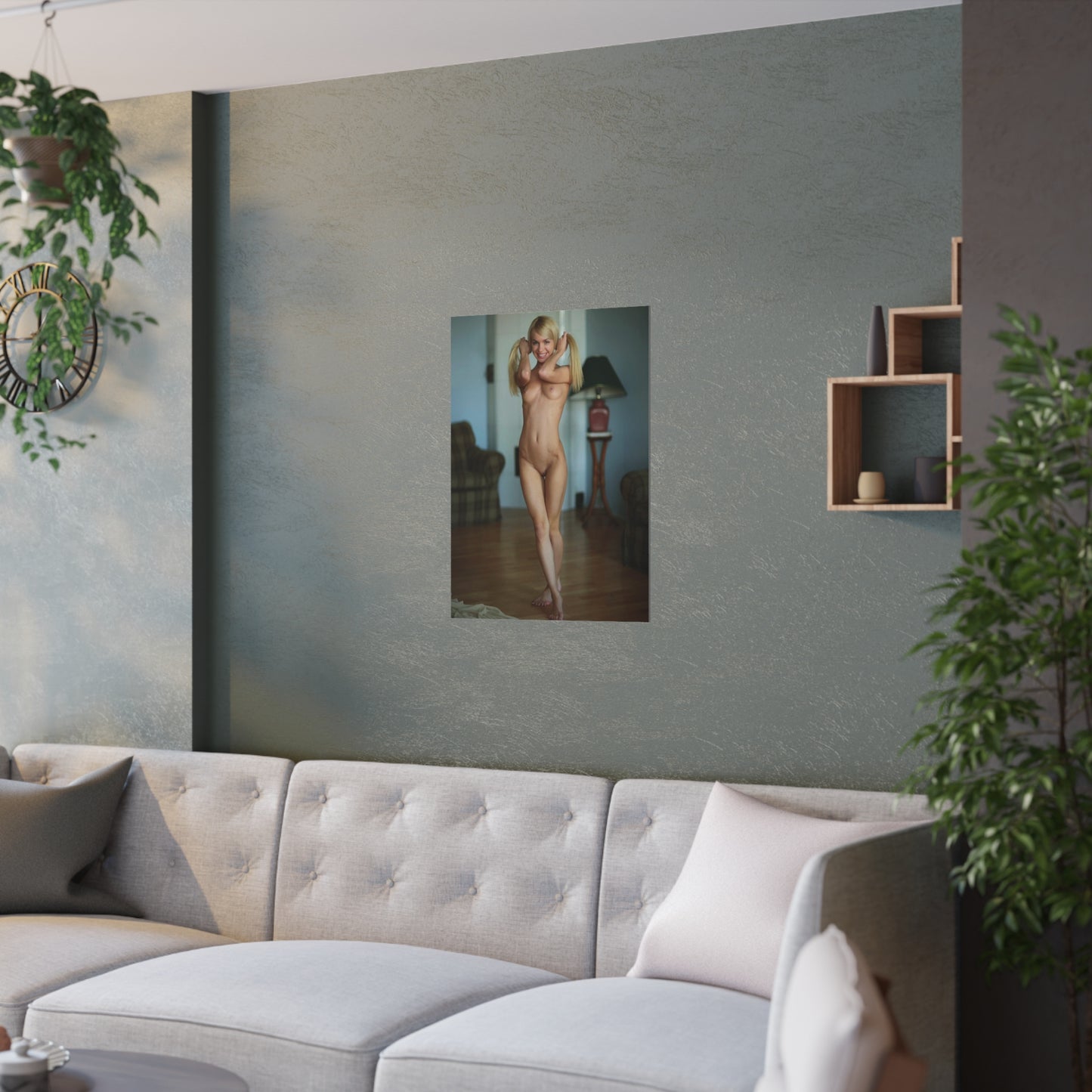 Satin Posters (210gsm) Sexy Nude Pigtails