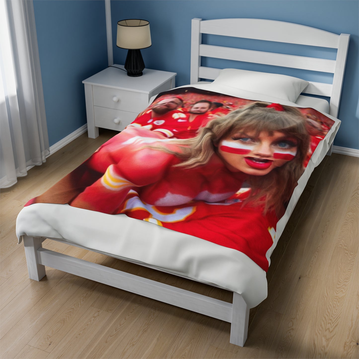 Velveteen Plush Blanket Taylor Swift AI Nudes