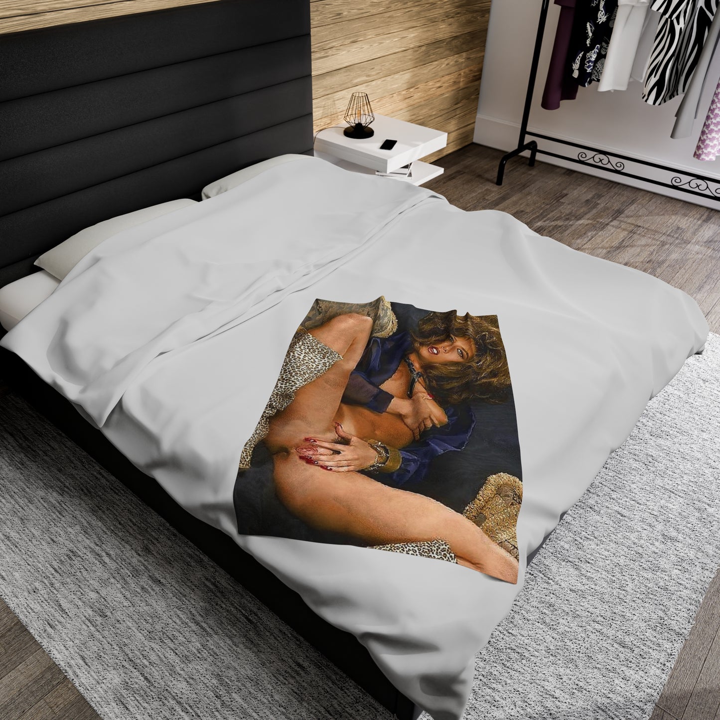 Velveteen Plush Blanket Racquel Darrian Nude