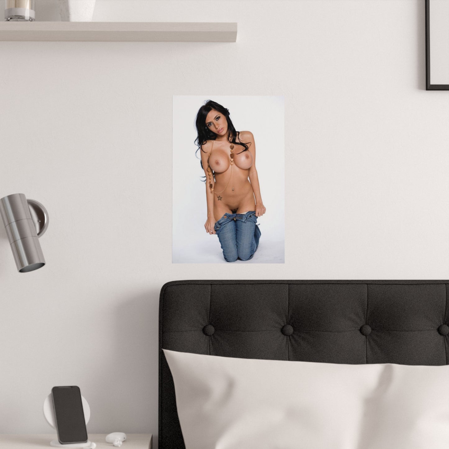 Satin Posters (210gsm) Porn Star Lela Star Nude