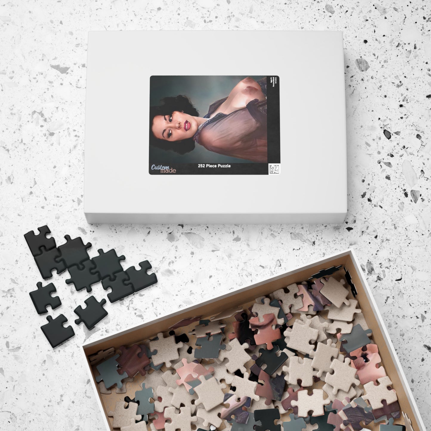 Puzzle (110, 252, 500, 1014-piece) Playmate 1959 Elaine Reynolds Nude #3