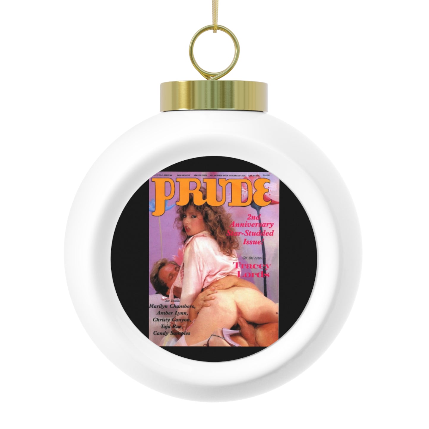 Christmas Ball Ornament Traci Lords Magazine Cover