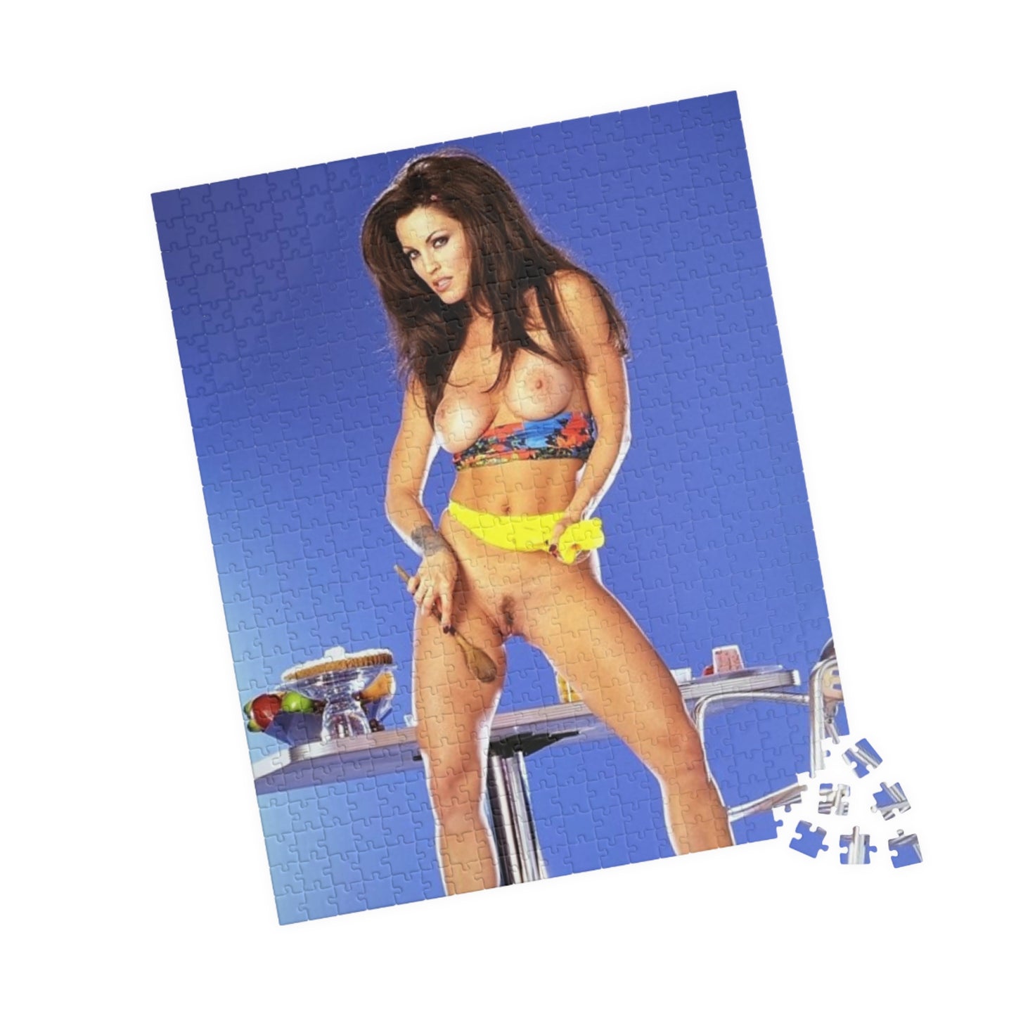 Puzzle (110, 252, 520, 1014-piece) Retro Adult Star Janine Lindenmulder Nude