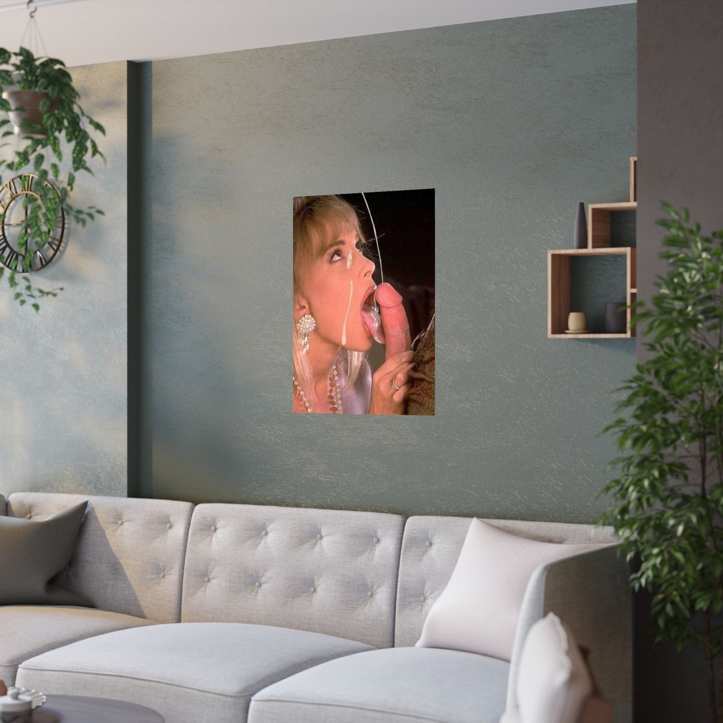 Satin Posters (210gsm) Retro Facial Porn Scene