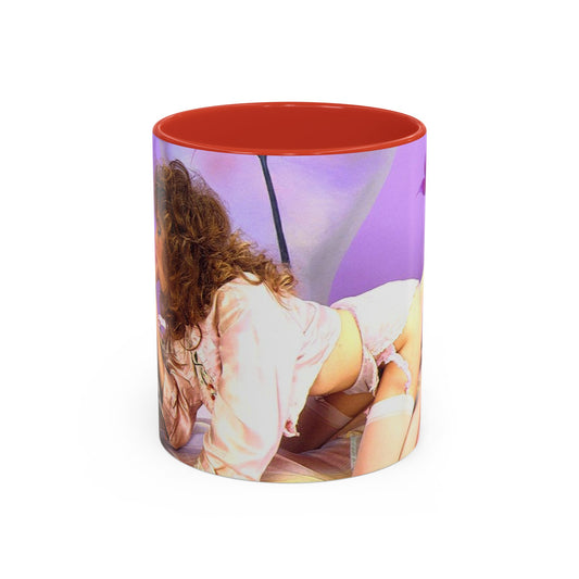 Accent Coffee Mug (11, 15oz) Traci Lords Nude Naked Retro