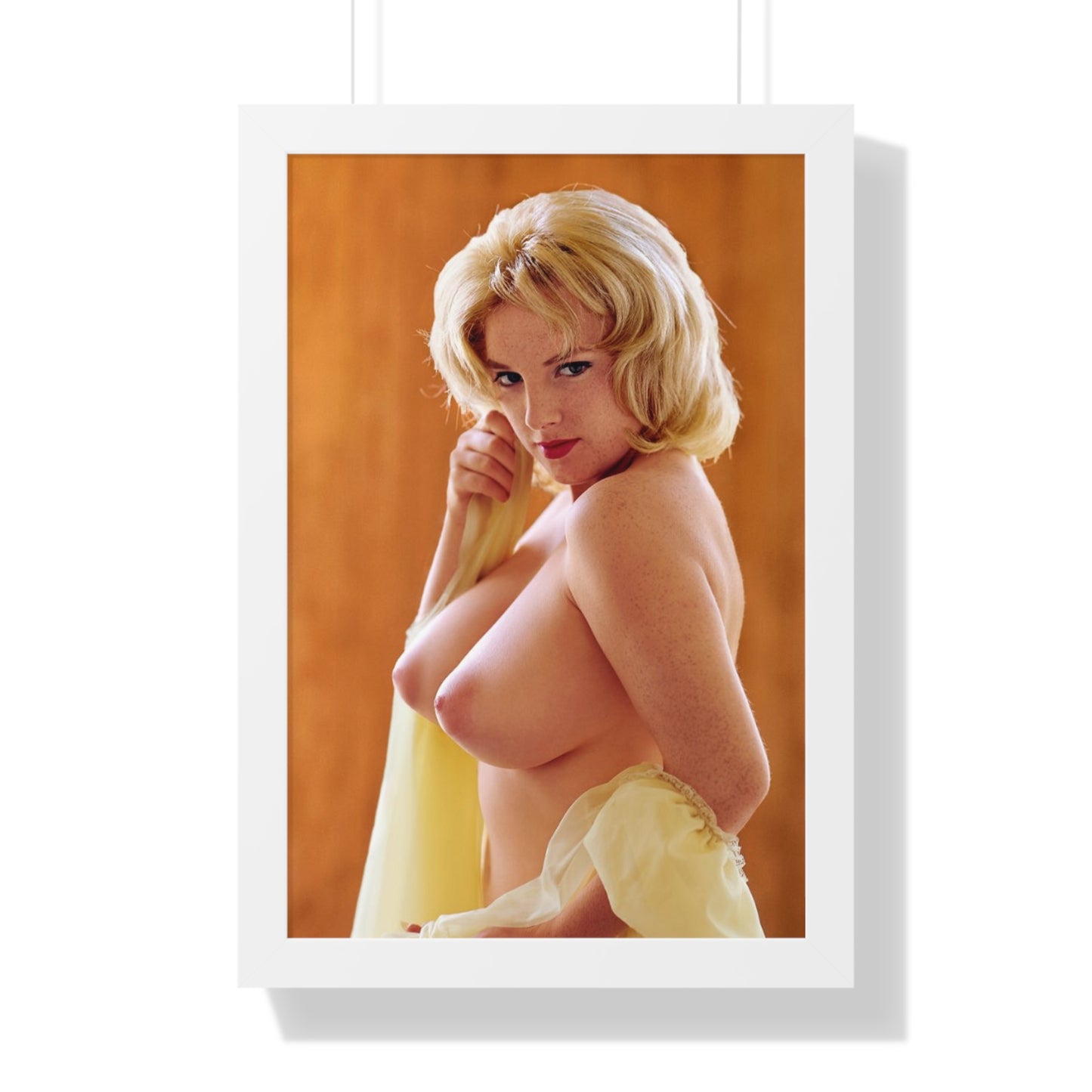 Framed Vertical Poster Playboy Playmate March 1962 Pamela Gordon