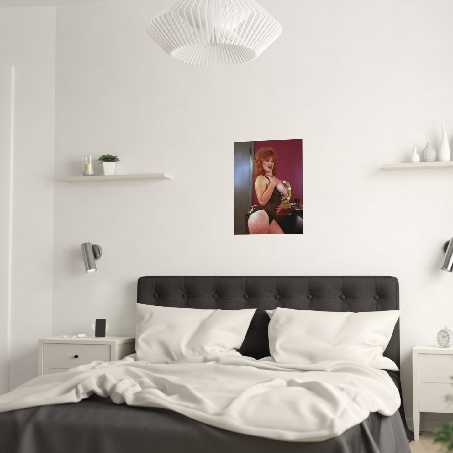 Satin Posters (210gsm) Retro Pornstar Lisa De Leeuw Nude