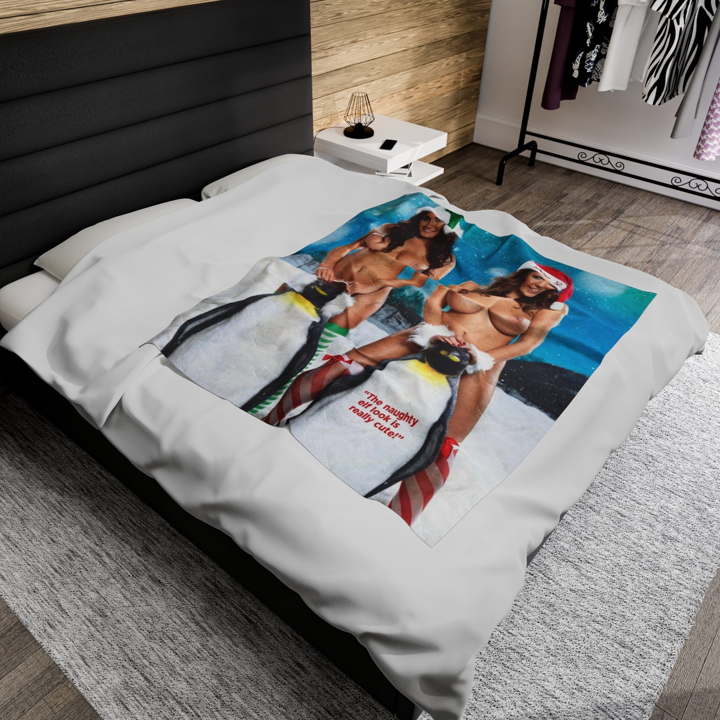 Velveteen Plush Blanket Nude Christmas Pornstars