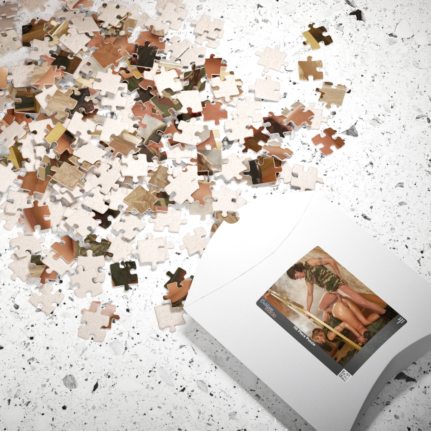 Puzzle (110, 252, 520, 1014-piece) Nude Military Girl