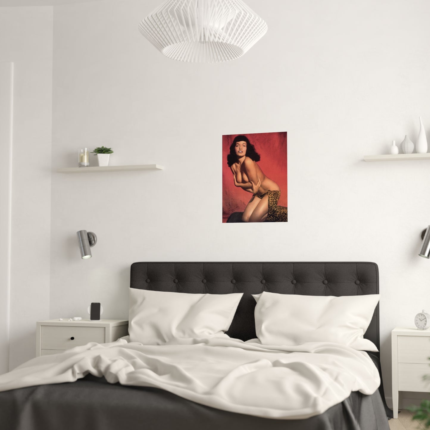 Satin Posters (210gsm) Playmate 1955 Bettie Page Nude