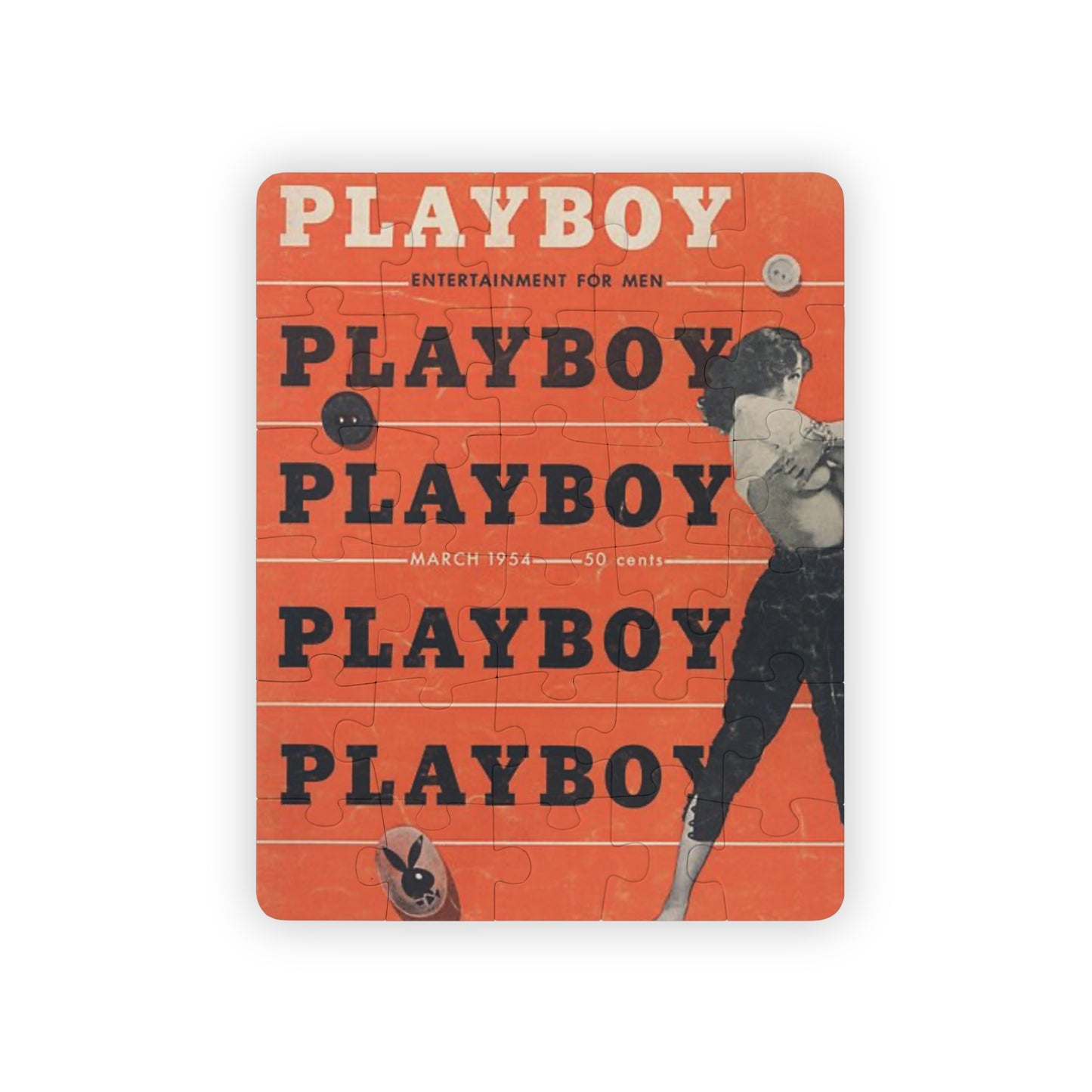 Puzzle, 30-Piece Playboy Cover March 1954