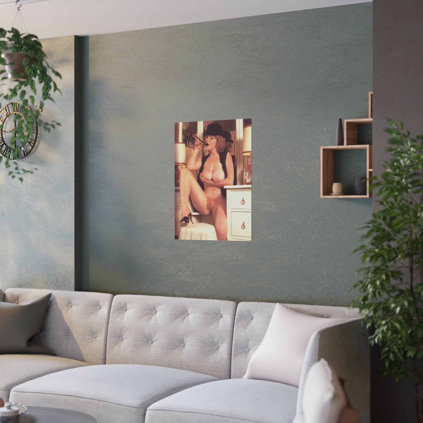 Satin Posters (210gsm) Retro Pornstar Lisa De Leeuw Nude