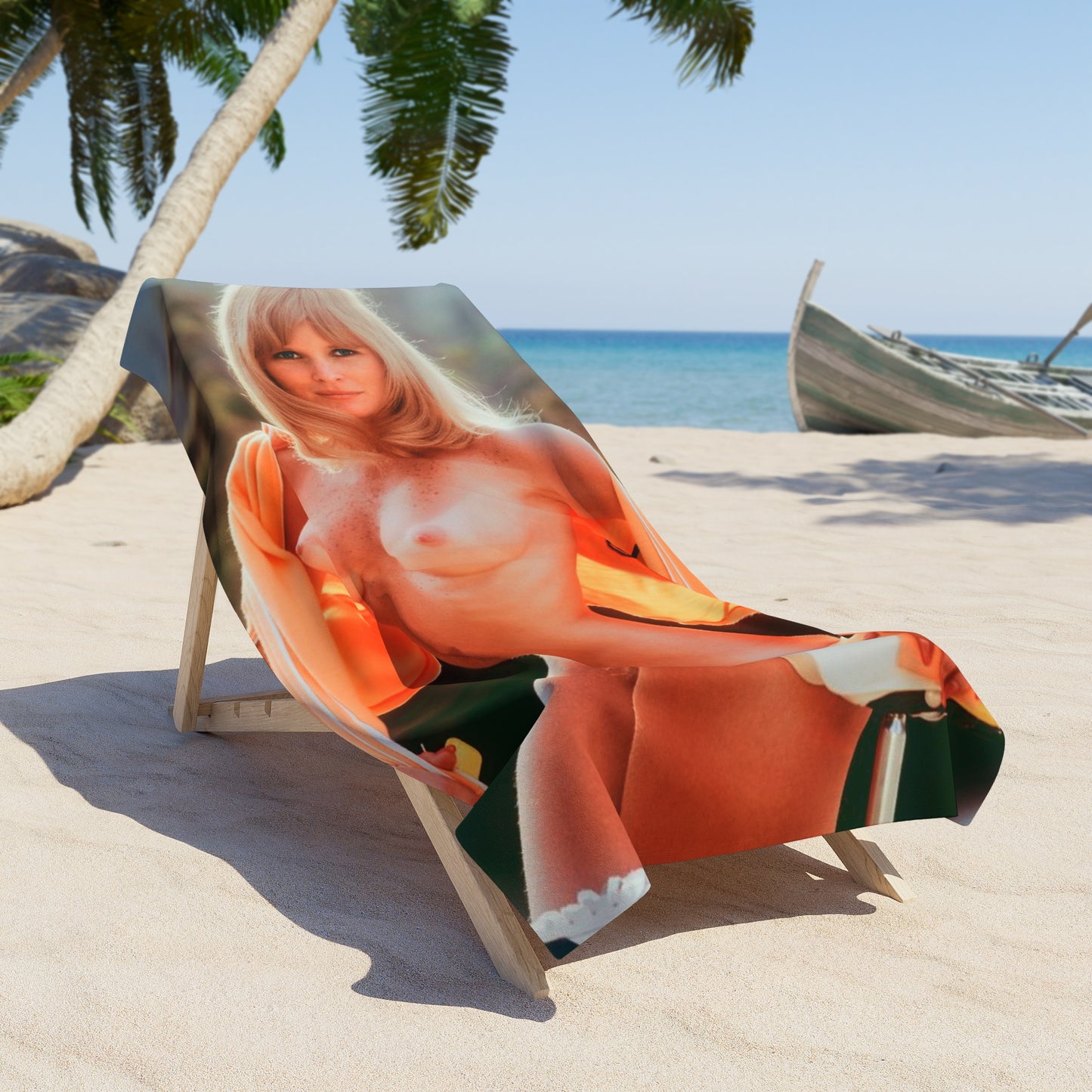 Beach Towel Playboy Playmate September 1973 Geri Glass