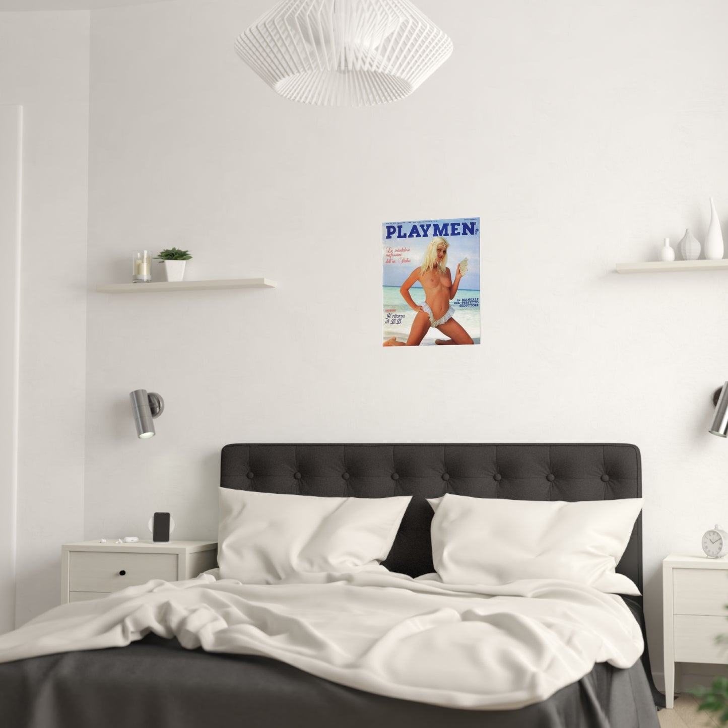 Satin Posters (210gsm) Retro Porn Star Cicciolina (Ilona Staller) Nude