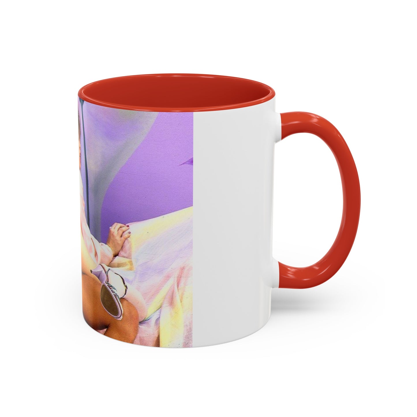 Accent Coffee Mug (11, 15oz) Traci Lords Nude Naked Retro